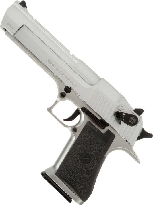 Cybergun Desert Eagle .50AE CO2 GBB Pistol; FULL AUTO, silver