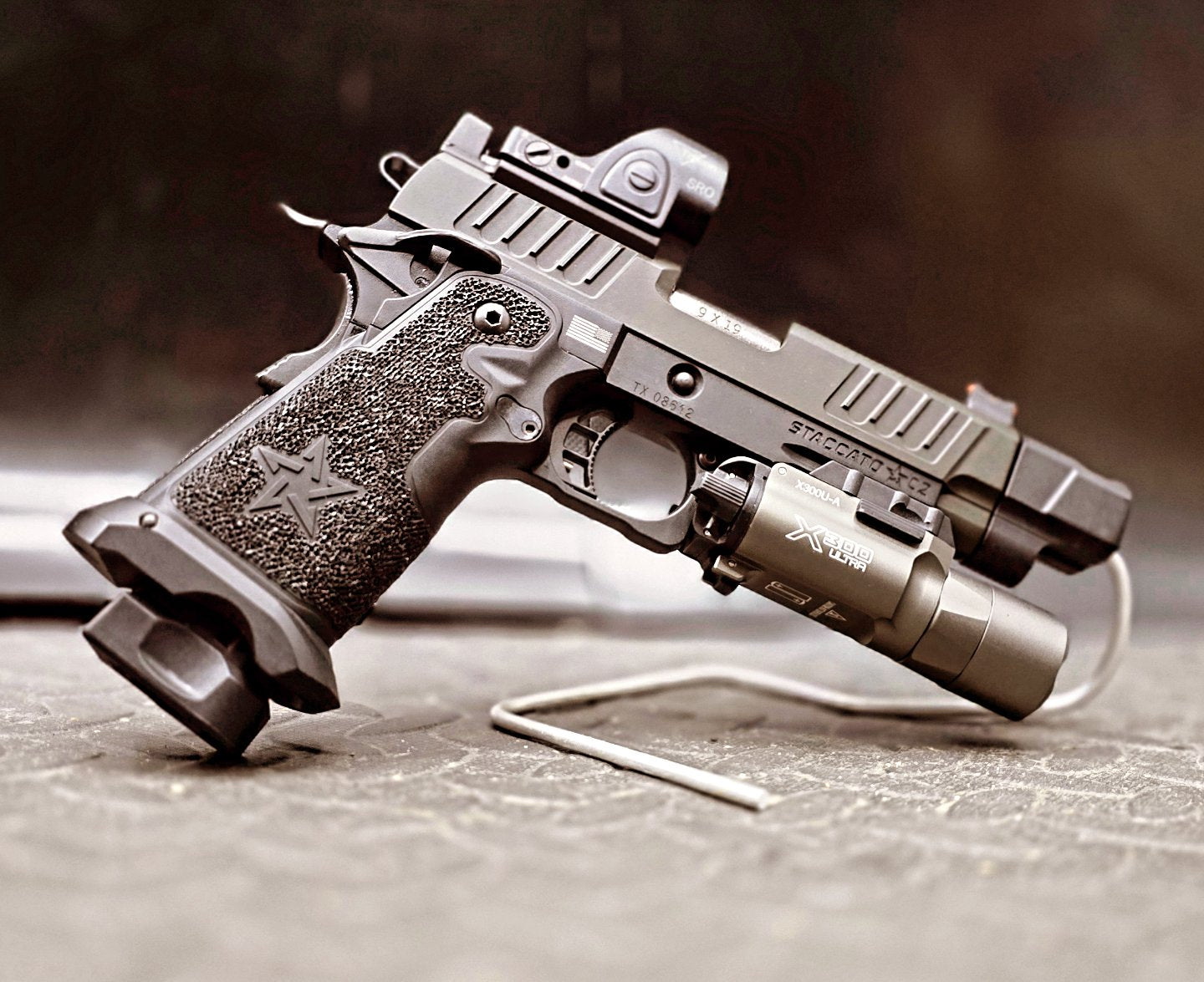 Staccato Licensed C2 COMP SOC 2011 Gas Blowback Airsoft Pistol (Licensed by EMG - by Army - R612-4) Custom Build
